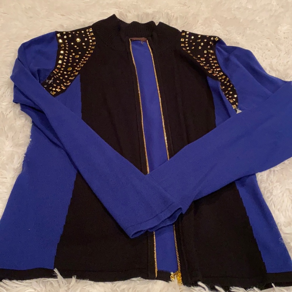 Gold studded cardigan